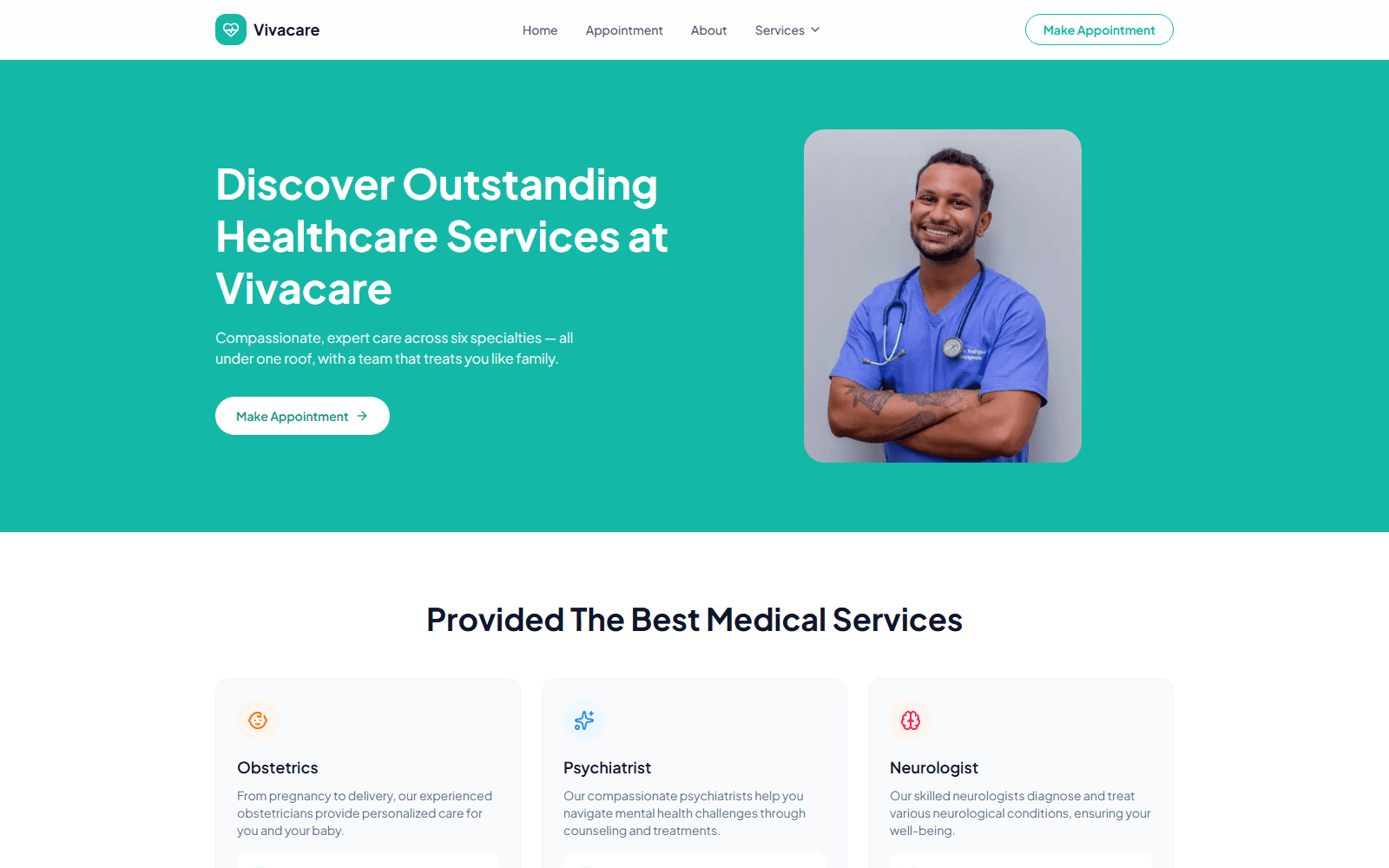 Vivacare Clinic screenshot